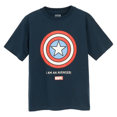Cool Club, T-shirt chłopięcy, granatowy, Marvel Super Heroes