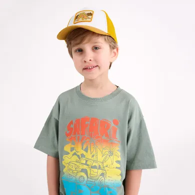 Cool Club, T-shirt chłopięcy, khaki