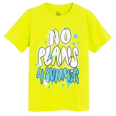 Cool Club, T-shirt chłopięcy, limonkowy