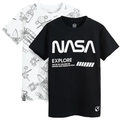 Cool Club, T-shirt chłopięcy, mix, NASA, zestaw, 2 szt.