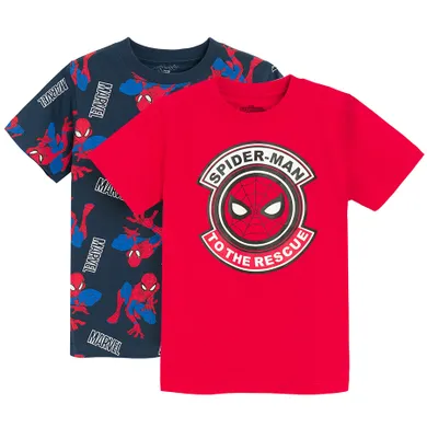 Cool Club, T-shirt chłopięcy, mix, Spider-Man, zestaw, 2 szt.