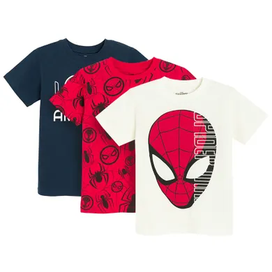 Cool Club, T-shirt chłopięcy, mix, Spider-Man, zestaw, 3 szt.