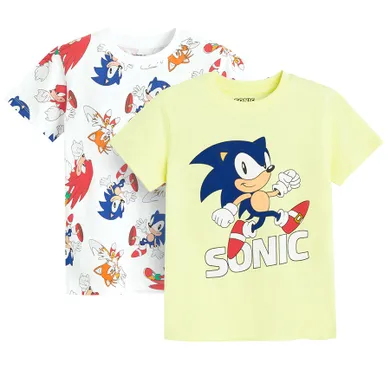 Cool Club, T-shirt chłopięcy, mix, zestaw, 2 szt., Sonic the Hedgehog