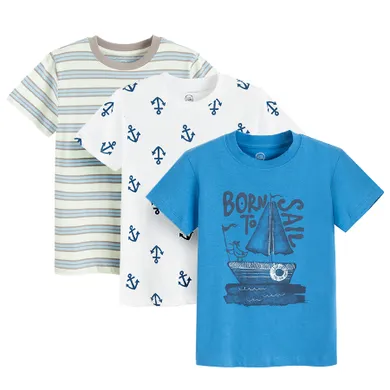 Cool Club, T-shirt chłopięcy, mix, zestaw, 3 szt.