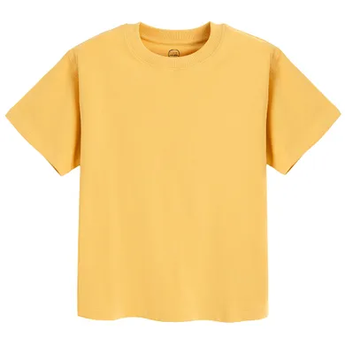 Cool Club, T-shirt chłopięcy, musztardowy