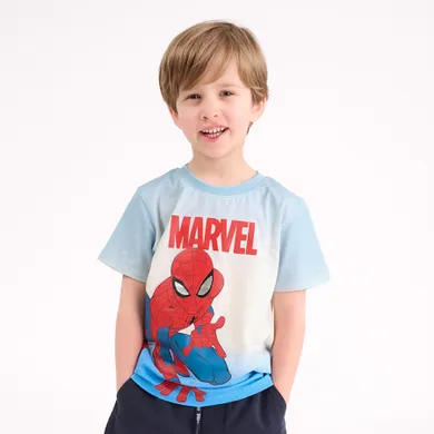 Cool Club, T-shirt chłopięcy, niebieski, Spider-Man
