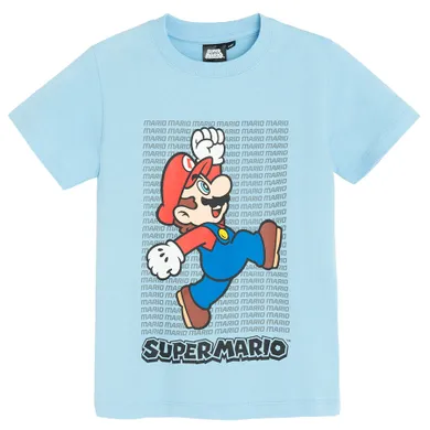 Cool Club, T-shirt chłopięcy, niebieski, Super Mario