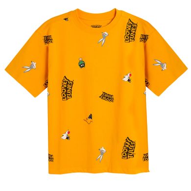 Cool Club, T-shirt chłopięcy, pomarańczowy, Looney Tunes