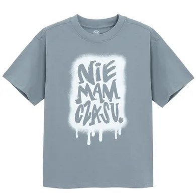 Cool Club, T-shirt chłopięcy, szary