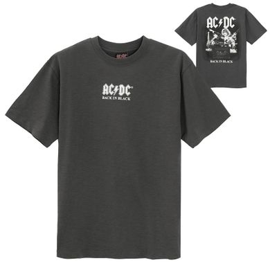 Cool Club, T-shirt chłopięcy, szary, AC/DC