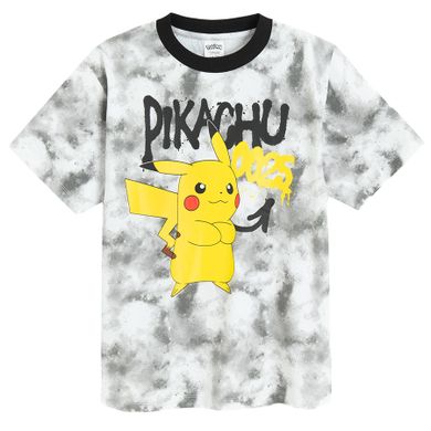 Cool Club, T-shirt chłopięcy, szary, Pokemon