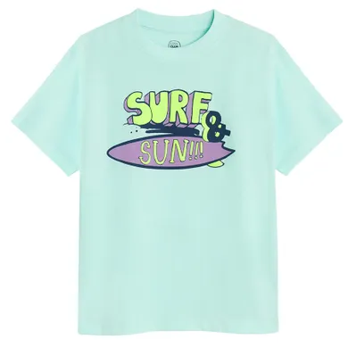 Cool Club, T-shirt chłopięcy, turkusowy