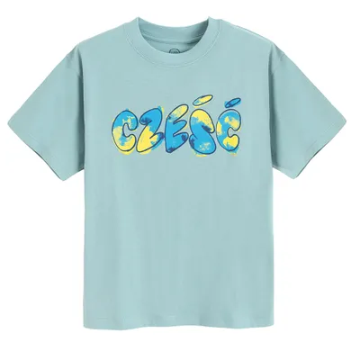 Cool Club, T-shirt chłopięcy, turkusowy