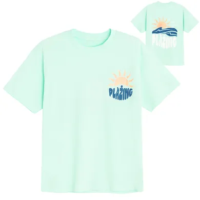 Cool Club, T-shirt chłopięcy, turkusowy
