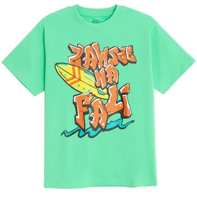 Cool Club, T-shirt chłopięcy, zielony