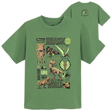 Cool Club, T-shirt chłopięcy, zielony, Jurassic World