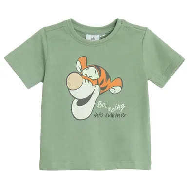 Cool Club, T-shirt chłopięcy, zielony, Kubuś Puchatek