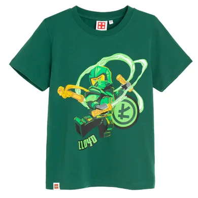 Cool Club, T-shirt chłopięcy, zielony, LEGO Ninjago