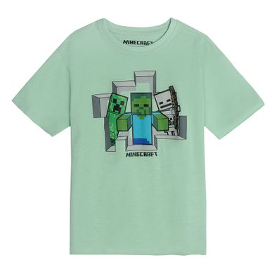 Cool Club, T-shirt chłopięcy, zielony, Minecraft