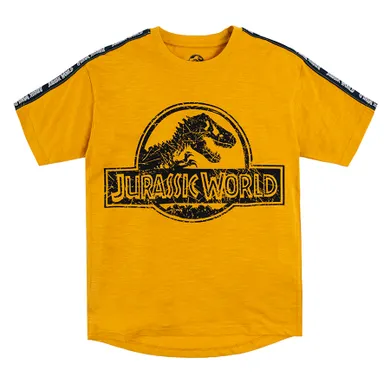 Cool Club, T-shirt chłopięcy, żółty, Jurassic World