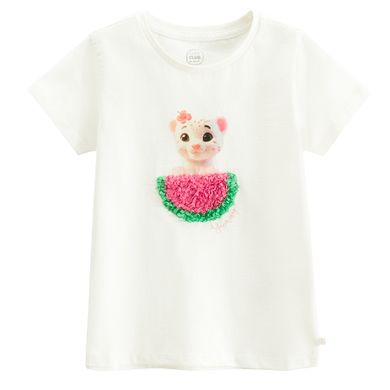 Cool Club, T-shirt dziewczęcy, biały