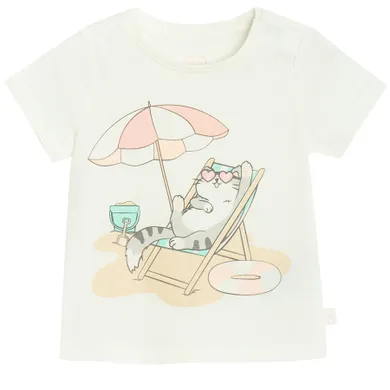 Cool Club, T-shirt dziewczęcy, biały