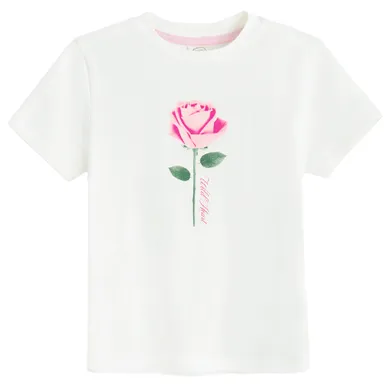 Cool Club, T-shirt dziewczęcy, biały