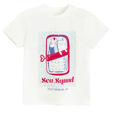 Cool Club, T-shirt dziewczęcy, biały