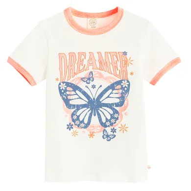 Cool Club, T-shirt dziewczęcy, biały