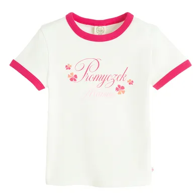 Cool Club, T-shirt dziewczęcy, biały