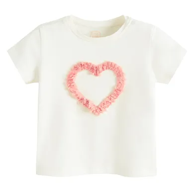 Cool Club, T-shirt dziewczęcy, biały