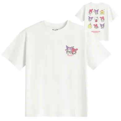 Cool Club, T-shirt dziewczęcy, biały, Kuromi