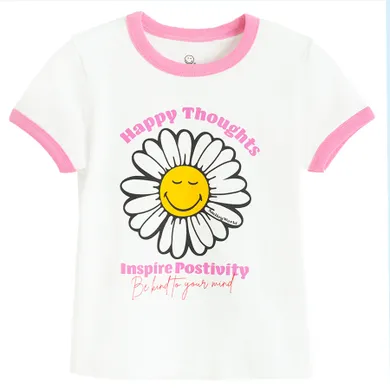 Cool Club, T-shirt dziewczęcy, biały, SmileyWorld