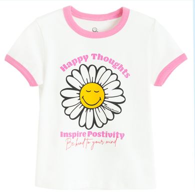 Cool Club, T-shirt dziewczęcy, biały, SmileyWorld