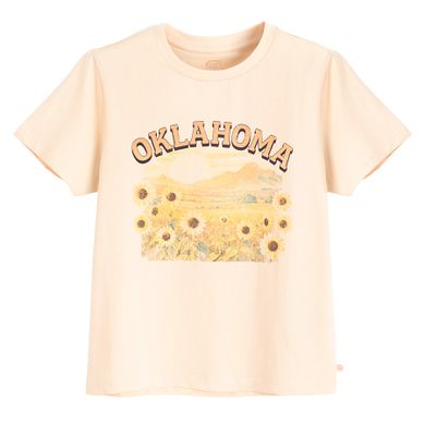 Cool Club, T-shirt dziewczęcy, brzoskwiniowy