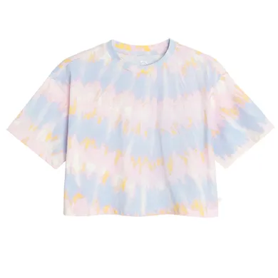 Cool Club, T-shirt dziewczęcy, crop top, mix