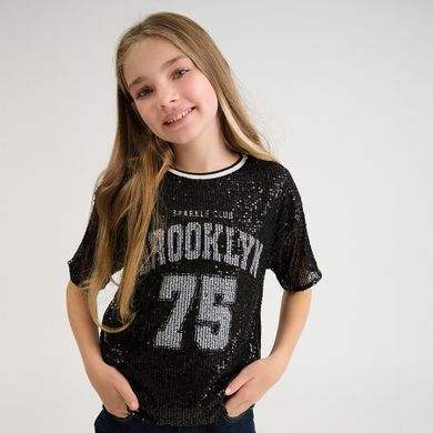 Cool Club, T-shirt dziewczęcy, czarny