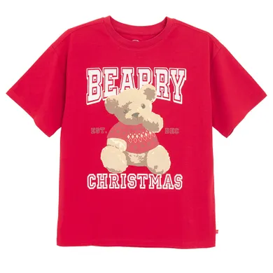 Cool Club, T-shirt dziewczęcy, czerwony