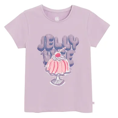 Cool Club, T-shirt dziewczęcy, fioletowy