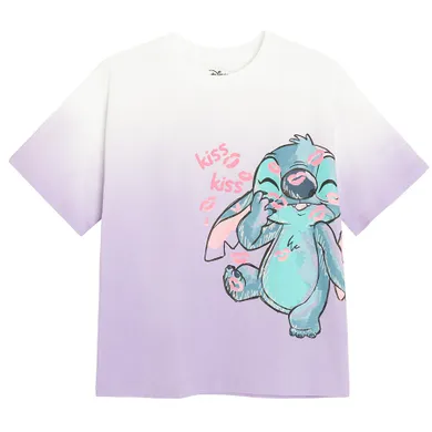 Cool Club, T-shirt dziewczęcy, fioletowy, Lilo i Stitch