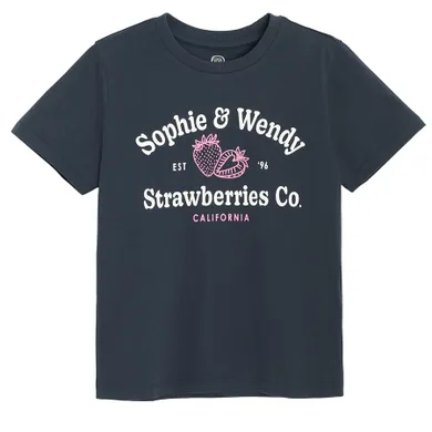 Cool Club, T-shirt dziewczęcy, granatowy