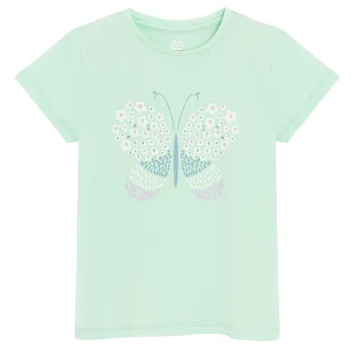 Cool Club, T-shirt dziewczęcy, miętowy