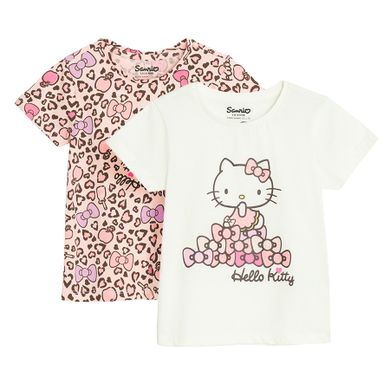 Cool Club, T-shirt dziewczęcy, mix, Hello Kitty, zestaw, 2 szt.