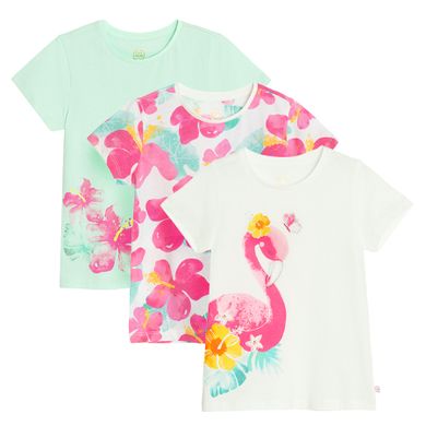 Cool Club, T-shirt dziewczęcy, mix, zestaw, 3 szt.