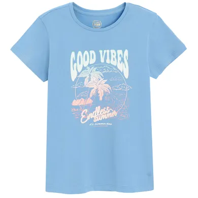 Cool Club, T-shirt dziewczęcy, niebieski