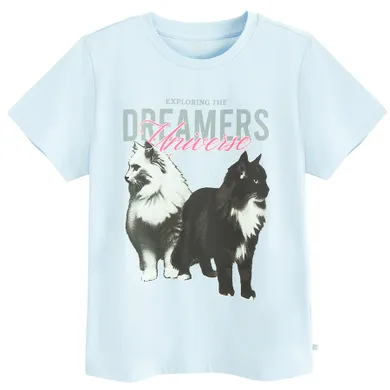 Cool Club, T-shirt dziewczęcy, niebieski