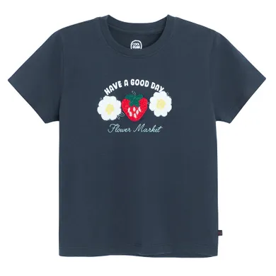 Cool Club, T-shirt dziewczęcy, niebieski