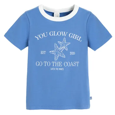 Cool Club, T-shirt dziewczęcy, niebieski