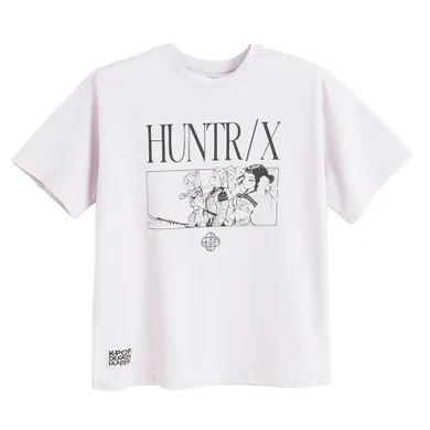Cool Club, T-shirt dziewczęcy, oversize, fioletowy, K-Pop Demon Hunters