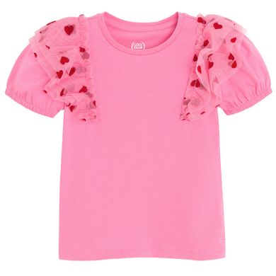 Cool Club, T-shirt dziewczęcy, różowy